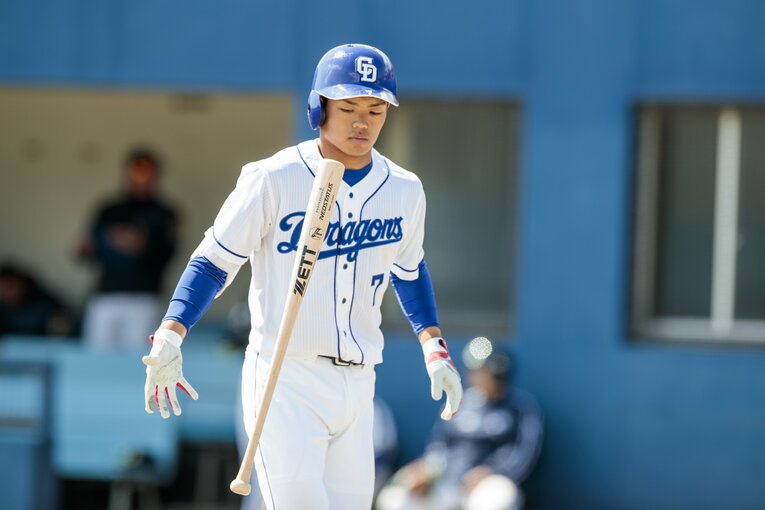 2019年3月、1年目の根尾　©Kiichi Matsumoto