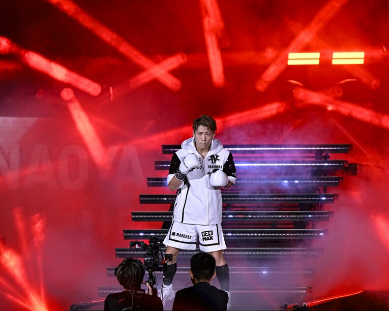 井上尚弥の入場シーン　©︎Hiroaki Finito Yamaguchi