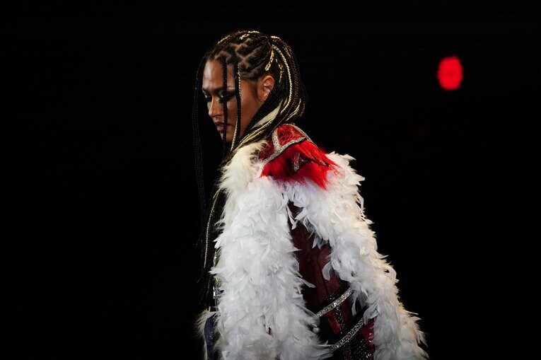 2023年の締めくくりは12月29日、大巨人メーガン・ベーンとの王座戦だ　©Essei Hara