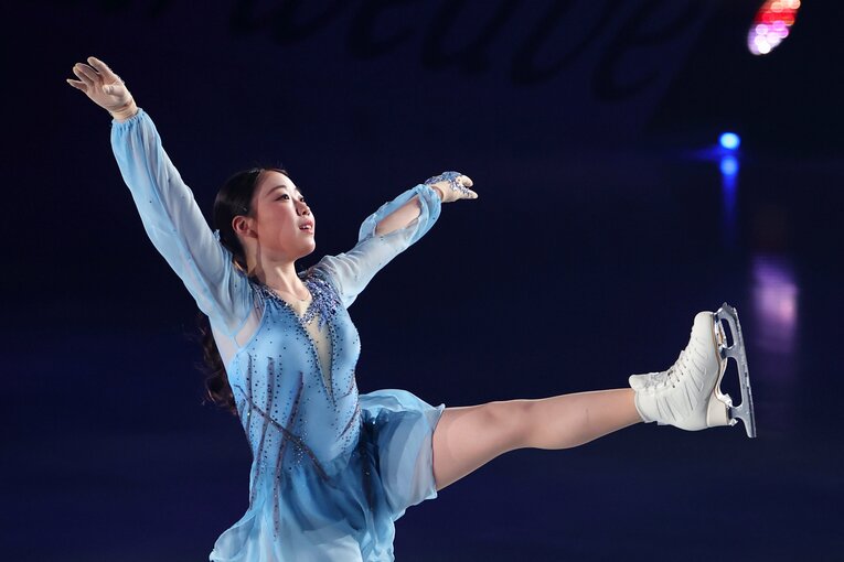 4月2日のスターズオンアイスにて　©AFLO