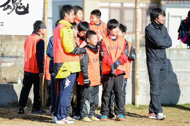 小笠原満男（2013年東北人魂のサッカー教室）©︎Miki Sano