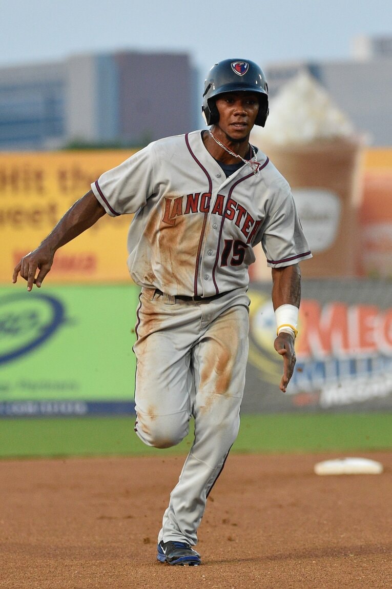 2014年、マイナー時代のテオスカー・ヘルナンデス（当時21歳）　©Getty Images