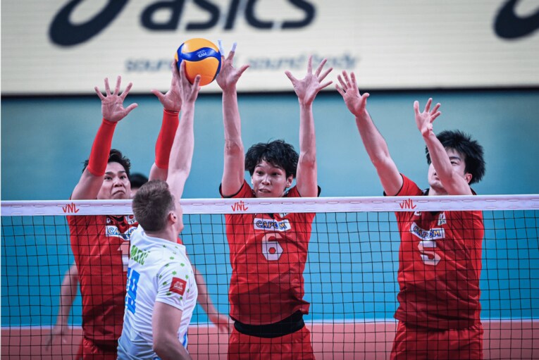 ネーションズリーグ・スロベニア戦　©︎FIVB