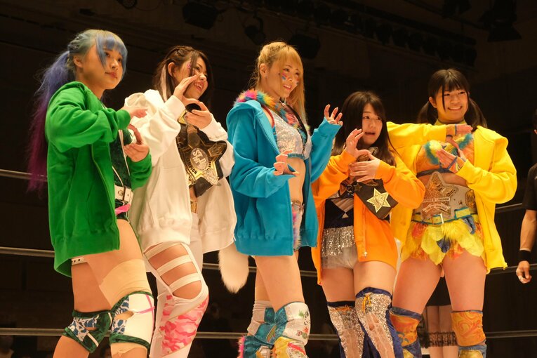 3月13日の復帰3戦目、STARSのメンバーと　©Norihiro Hashimoto