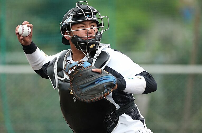 千葉ロッテ・松川虎生捕手　©Chiba Lotte Marines