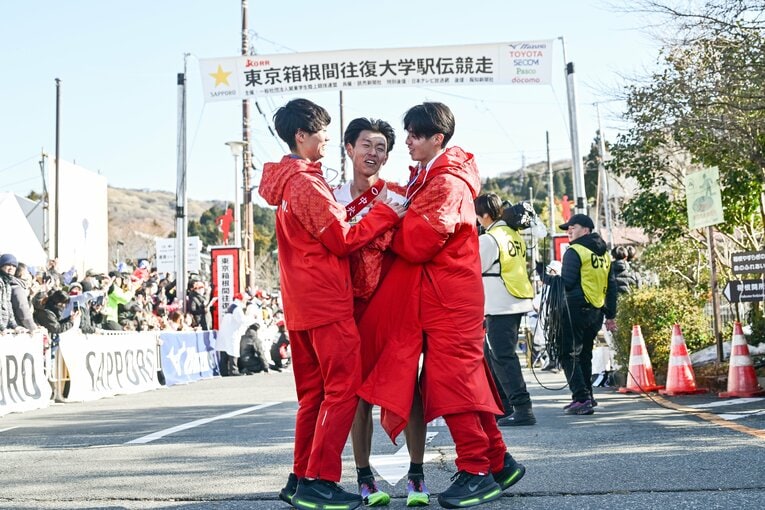 往路終了時点で3位。青学大との差は1分36秒だった ©Nanae Suzuki