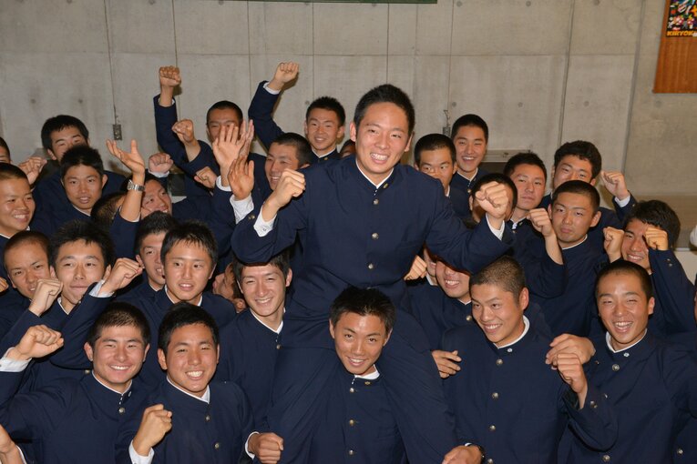 楽天1位指名時の松井裕樹　©Sports Graphic Number