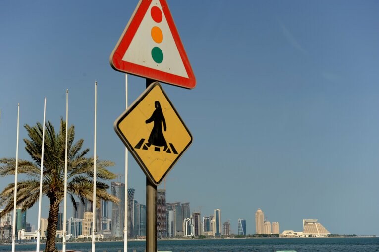 カタールの街中（2009年）　©Naoya Sanuki