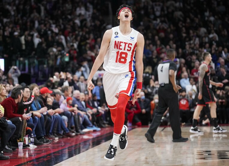 ネッツで“自信”を得た渡邊雄太　©︎Getty Images