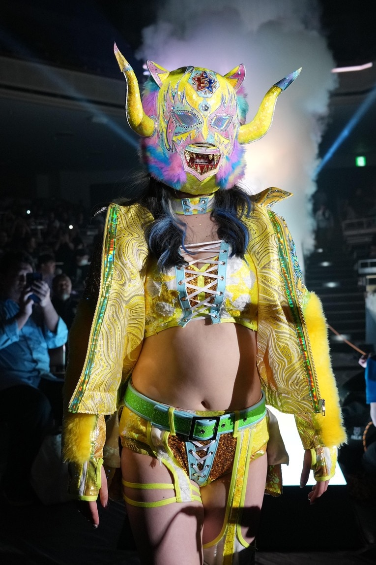 決勝のリングに臨むスターライト・キッド　©Essei Hara