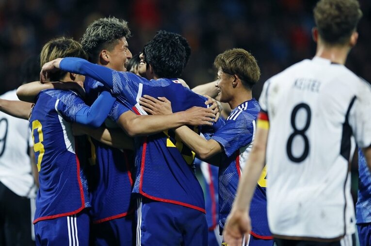 世代別のドイツ代表相手に2－2のドローは、パリ世代の頑張りが目立った一戦だった ／ photograph by Daisuke Nakashima