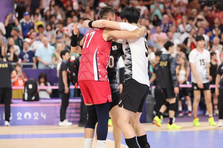 パリ五輪予選ラウンドvsアメリカ　©︎Tetsuya Higashikawa/JMPA