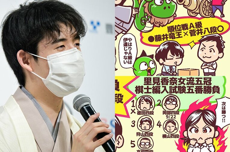 8月の将棋ハイライト。各月のハイライトは関連記事などからご覧になれます！ ／ photograph by BUNGEISHUNJU/Junsei Chida（illustration）