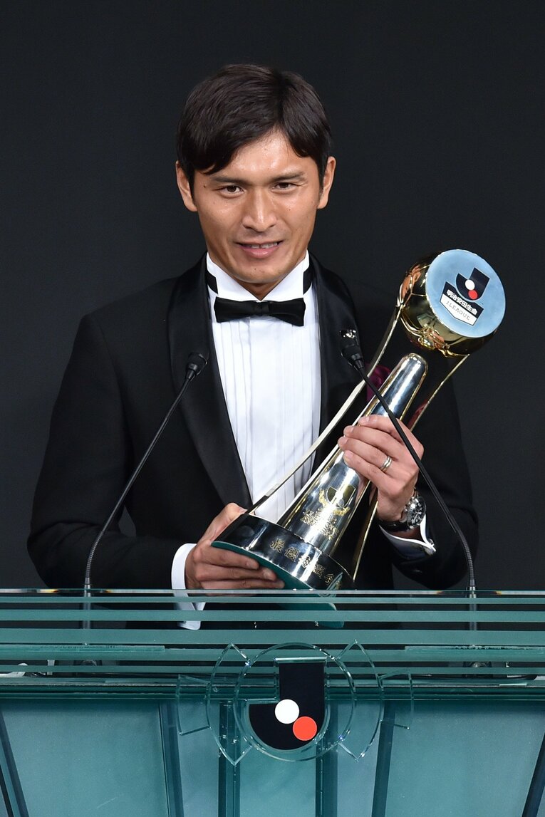 年間王者となった2015年は初のリーグMVPも獲得した　©︎Atsushi Tomura/Getty Images