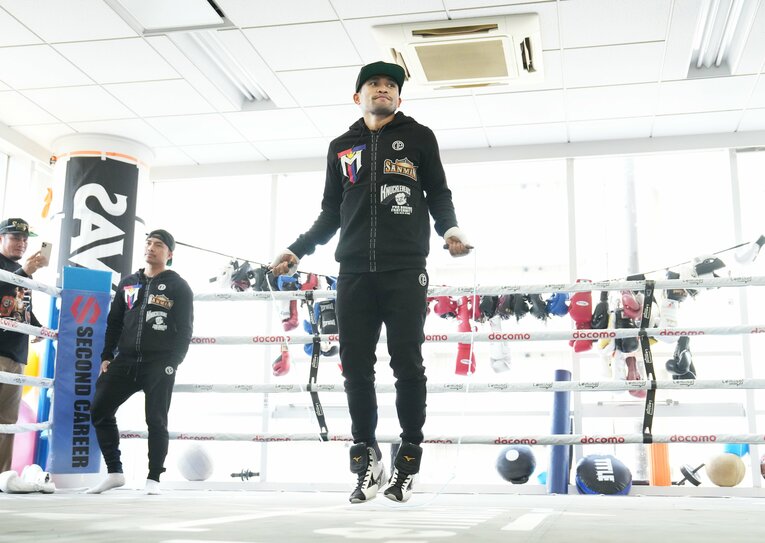 公開練習でのタパレス　©Naoki Fukuda