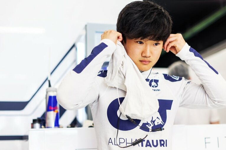 F1参戦2年目にして着実に成長する角田。スペインGPまでの6戦で、入賞3回、最高位は7位 ／ photograph by Getty Images / Red Bull Content Pool