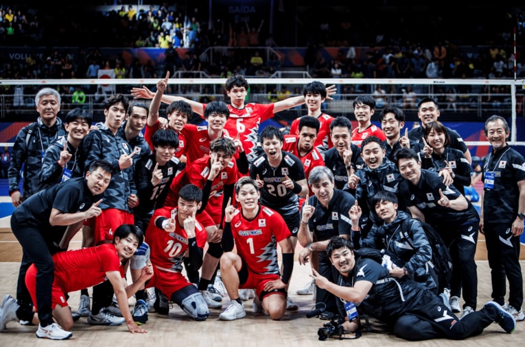 バレーボール男子日本代表（VNLアルゼンチン戦）©︎Volleyball World