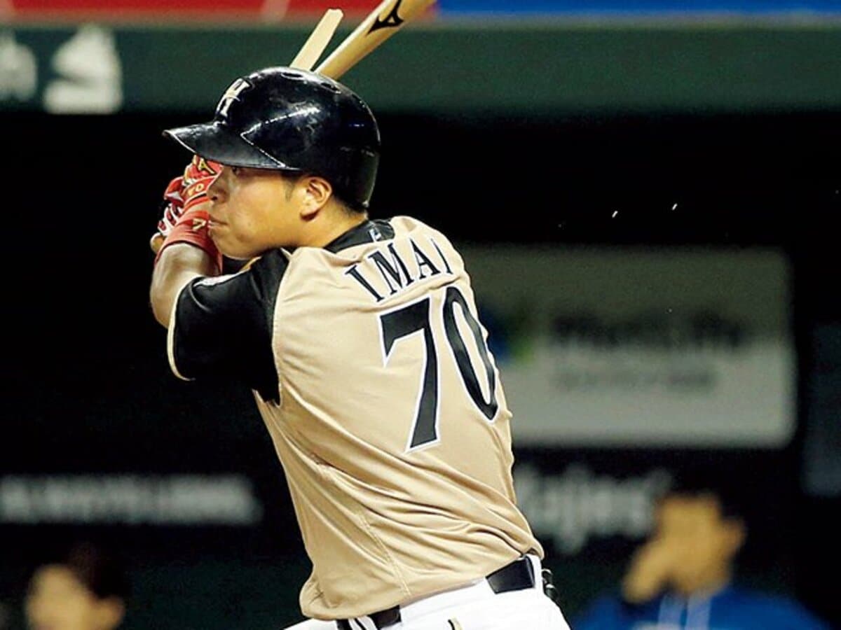 日本ハムファイターズ　今井順之助　バット NPBマーク 支給品　実使用 日本ハムファイターズ 今井順之助 バット NPBマーク 支給品 実