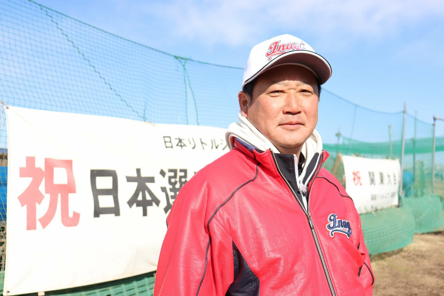 稲城シニアの森川監督　©Genki Taguchi