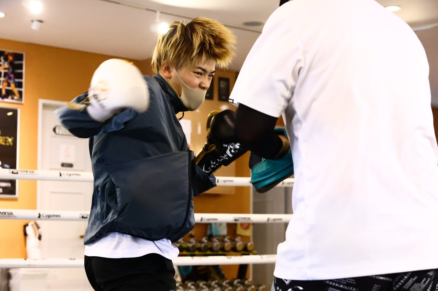 那須川天心の公開練習の様子 ©RISE