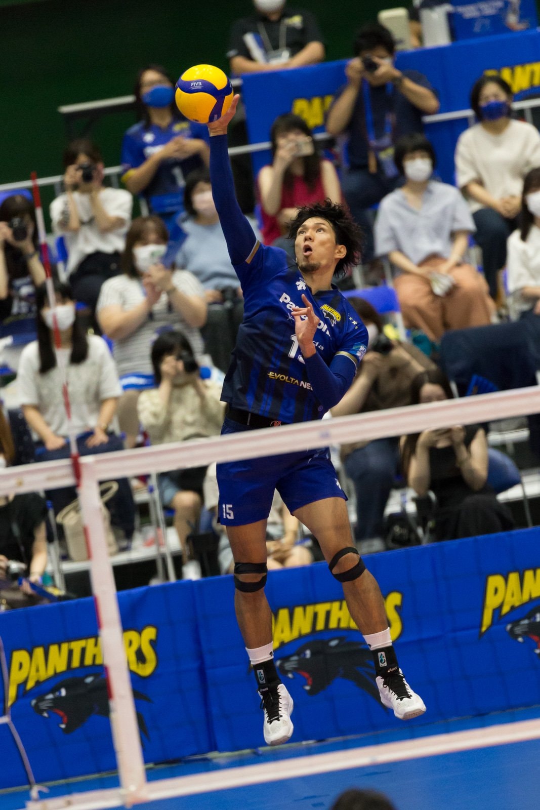 引退試合での福澤　©PANASONIC PANTHERS