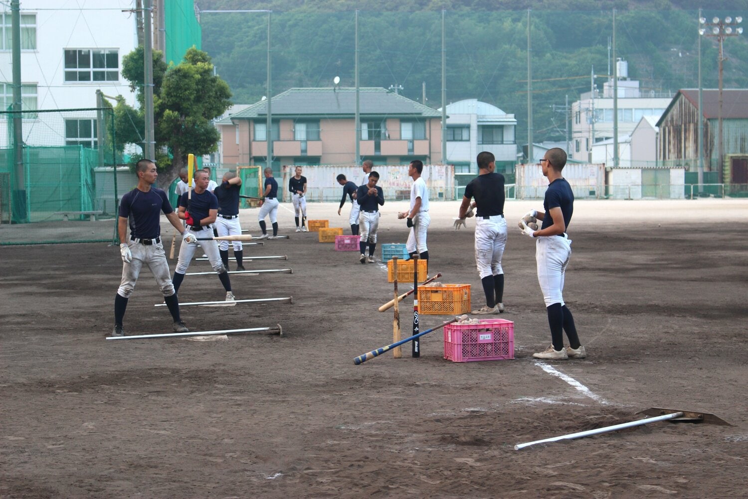 朝練を含めると、1日の練習時間は6時間以上にも及ぶ ©NumberWeb