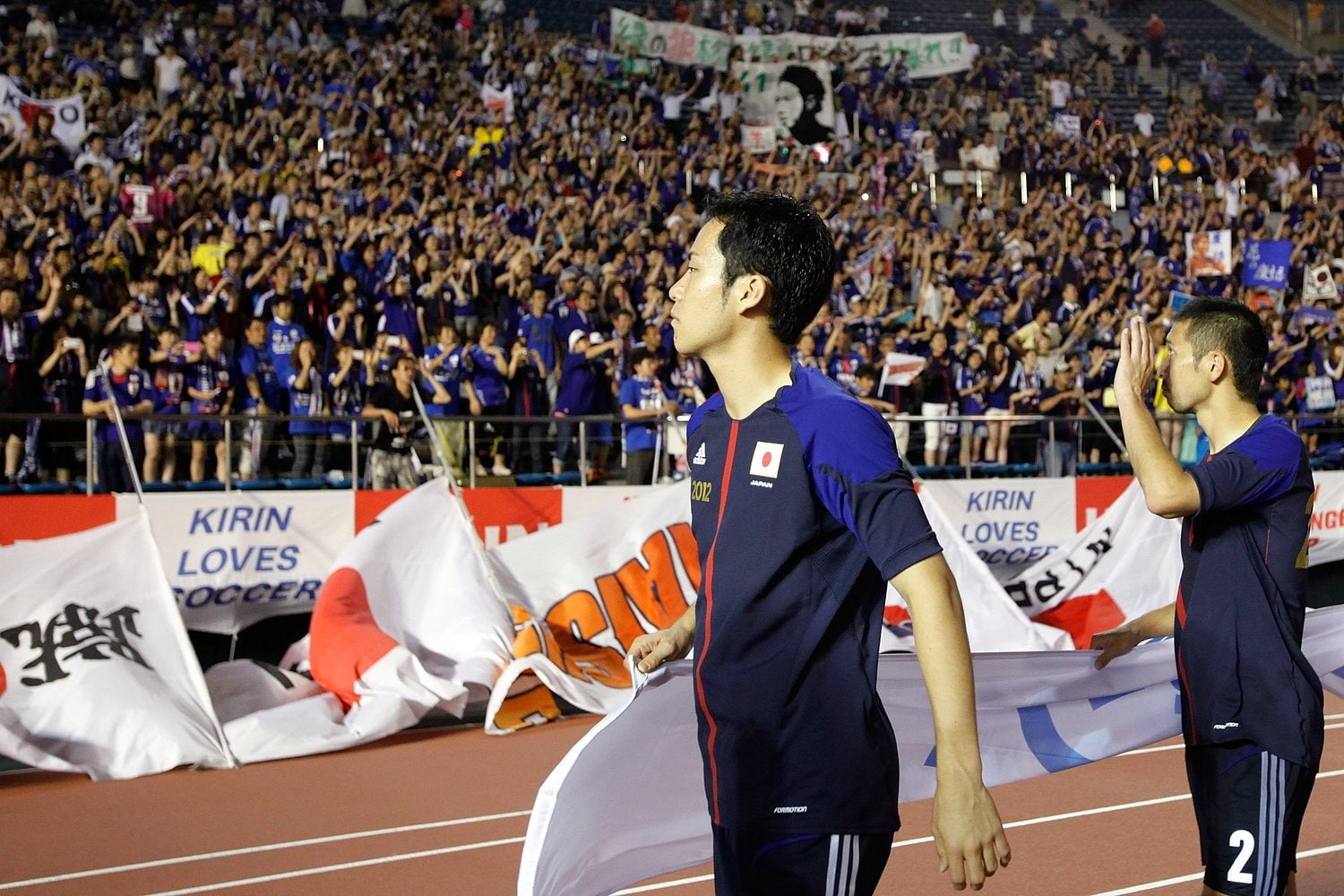 ニュージーランド戦後の吉田と徳永©Getty Images