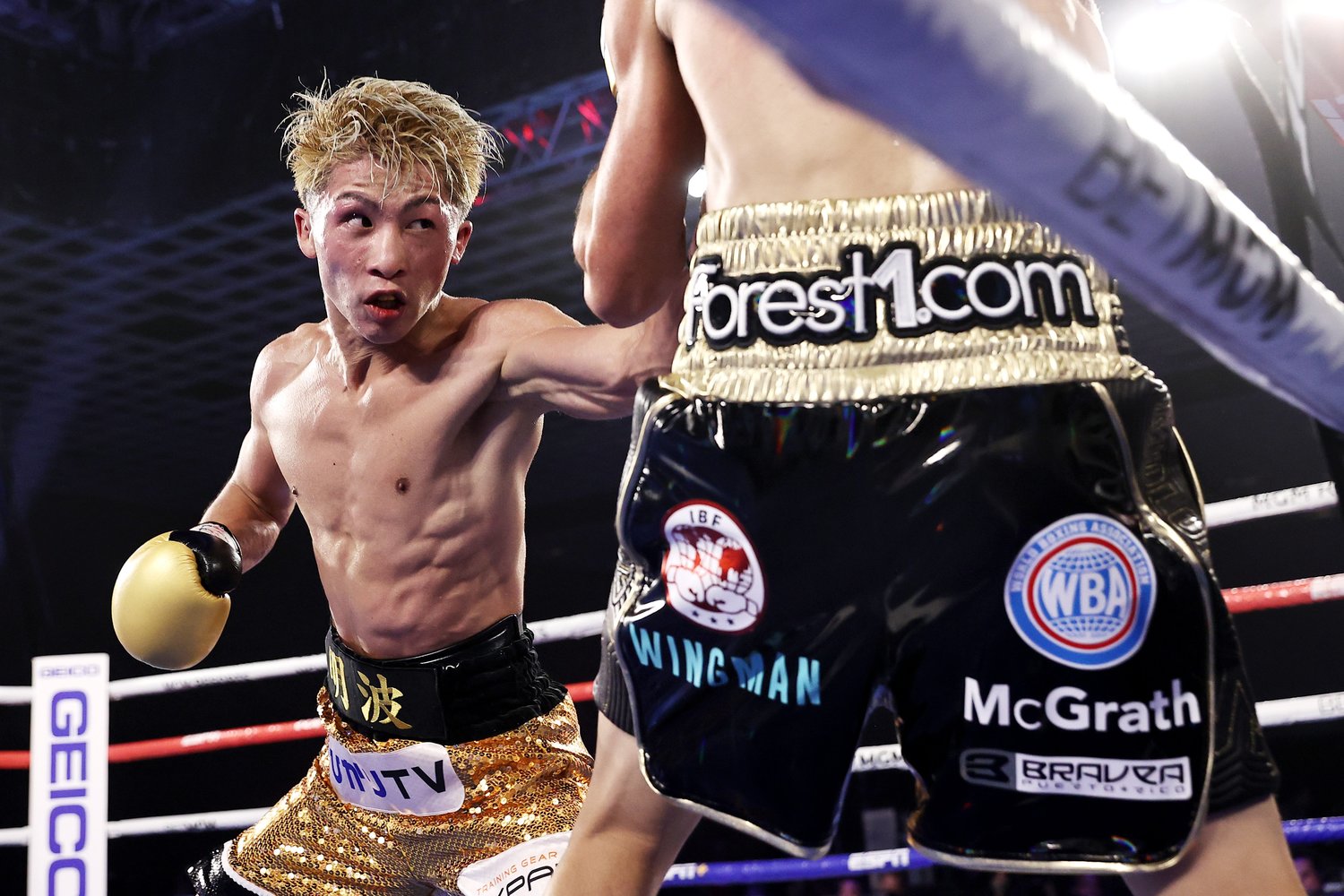 ラスベガスデビュー戦の井上尚弥　©Getty Images