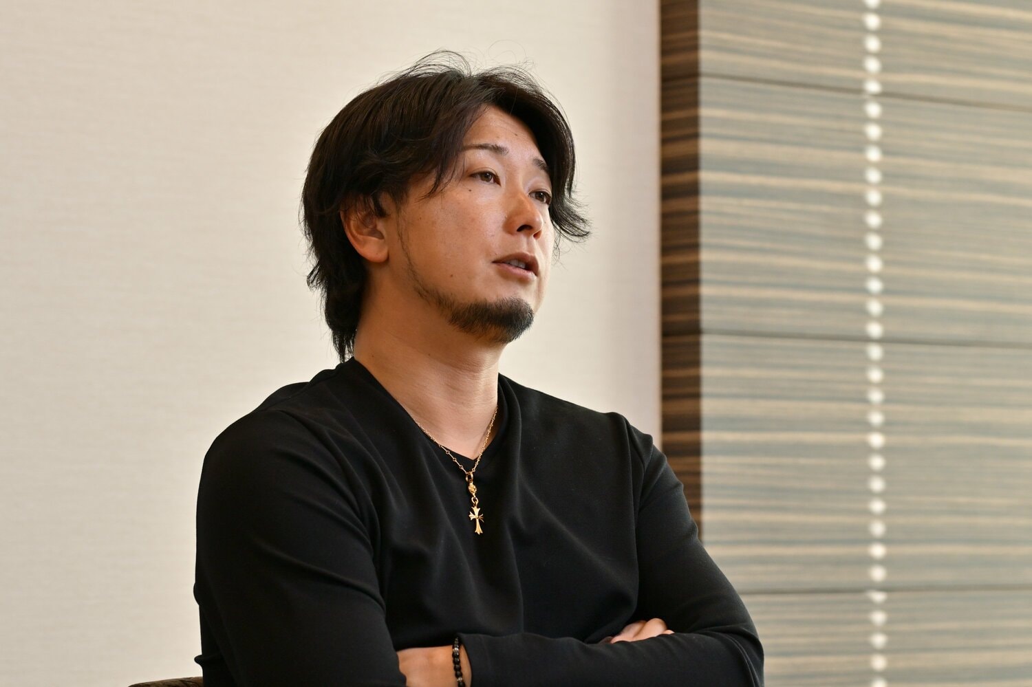 13年間を振り返った三嶋　©Hideki Sugiyama