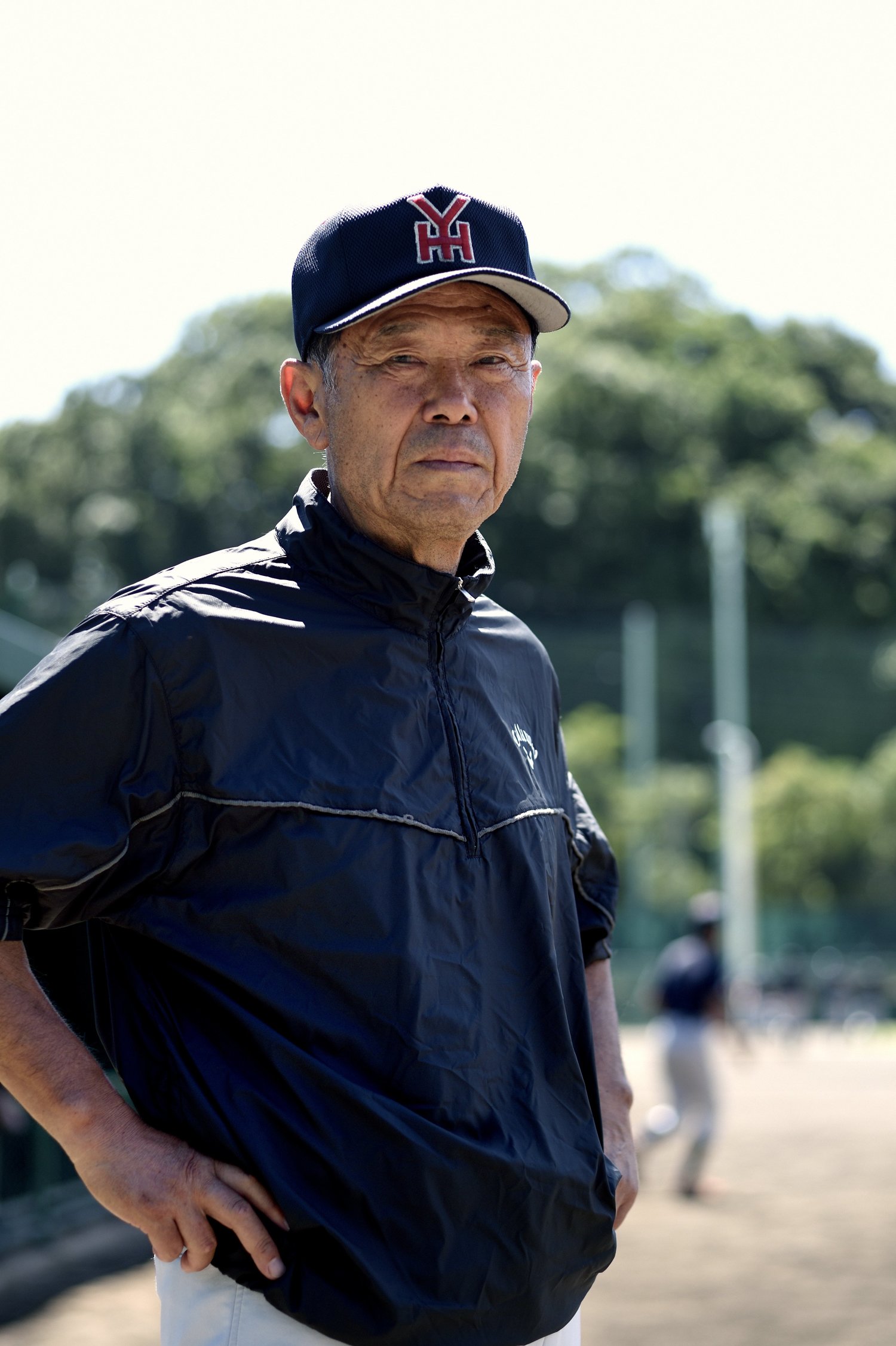 横浜高校時代の渡辺監督（2015年撮影）　©Takashi Shimizu