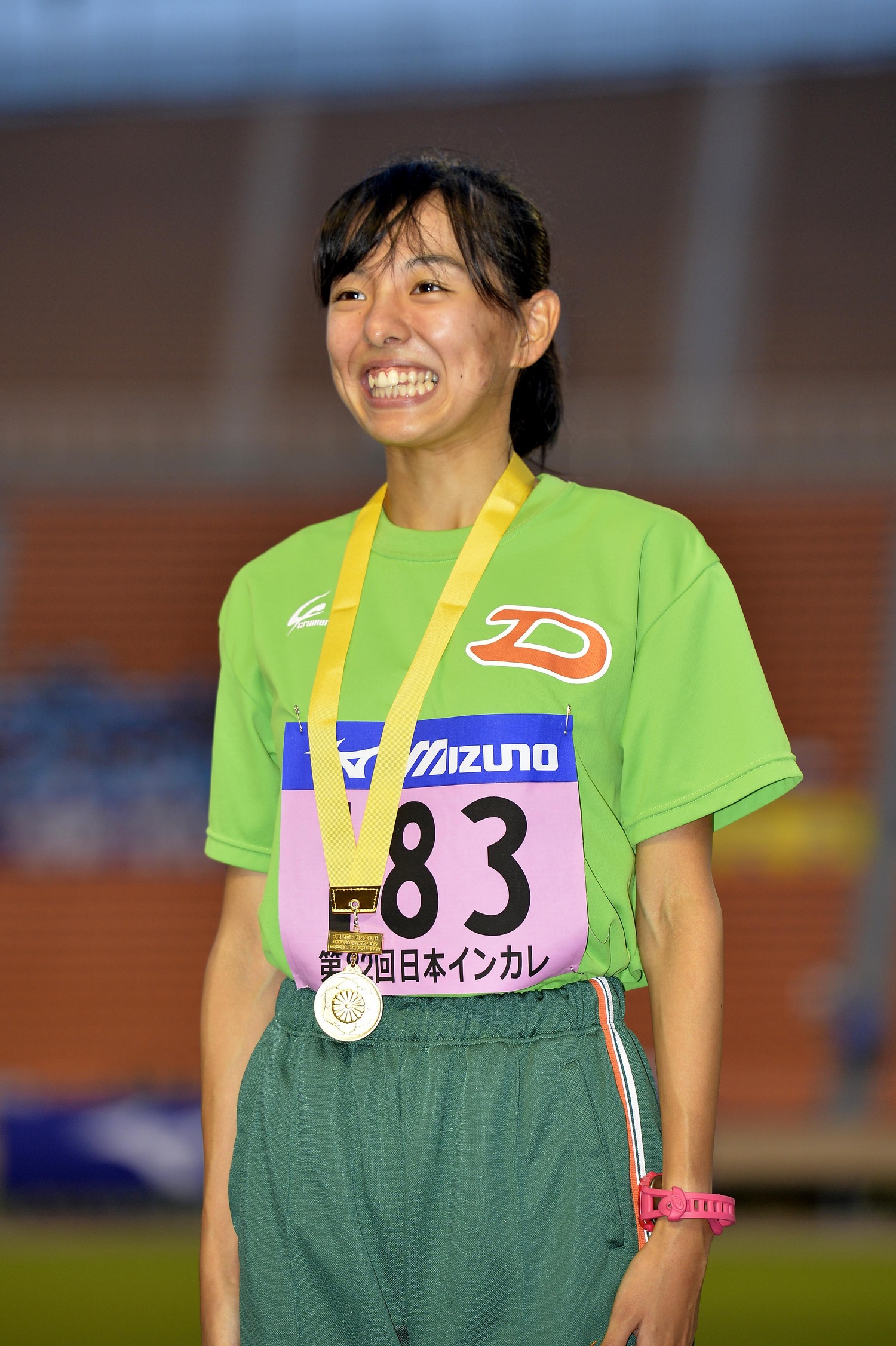 今から10年前、2013年9月の日本インカレ女子1500mで優勝を果たす。当時大学3年生　©PHOTO KISHIMOTO