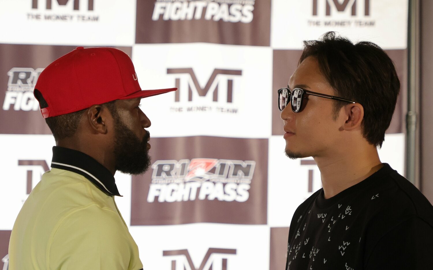 6月、フロイド・メイウェザー・ジュニアvs.朝倉未来の発表会見　©Getty Images