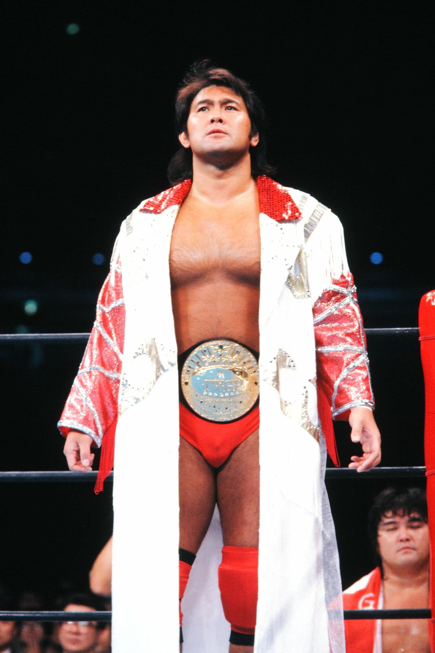 1995年、全面対抗戦にて高田延彦と戦った武藤　©AFLO