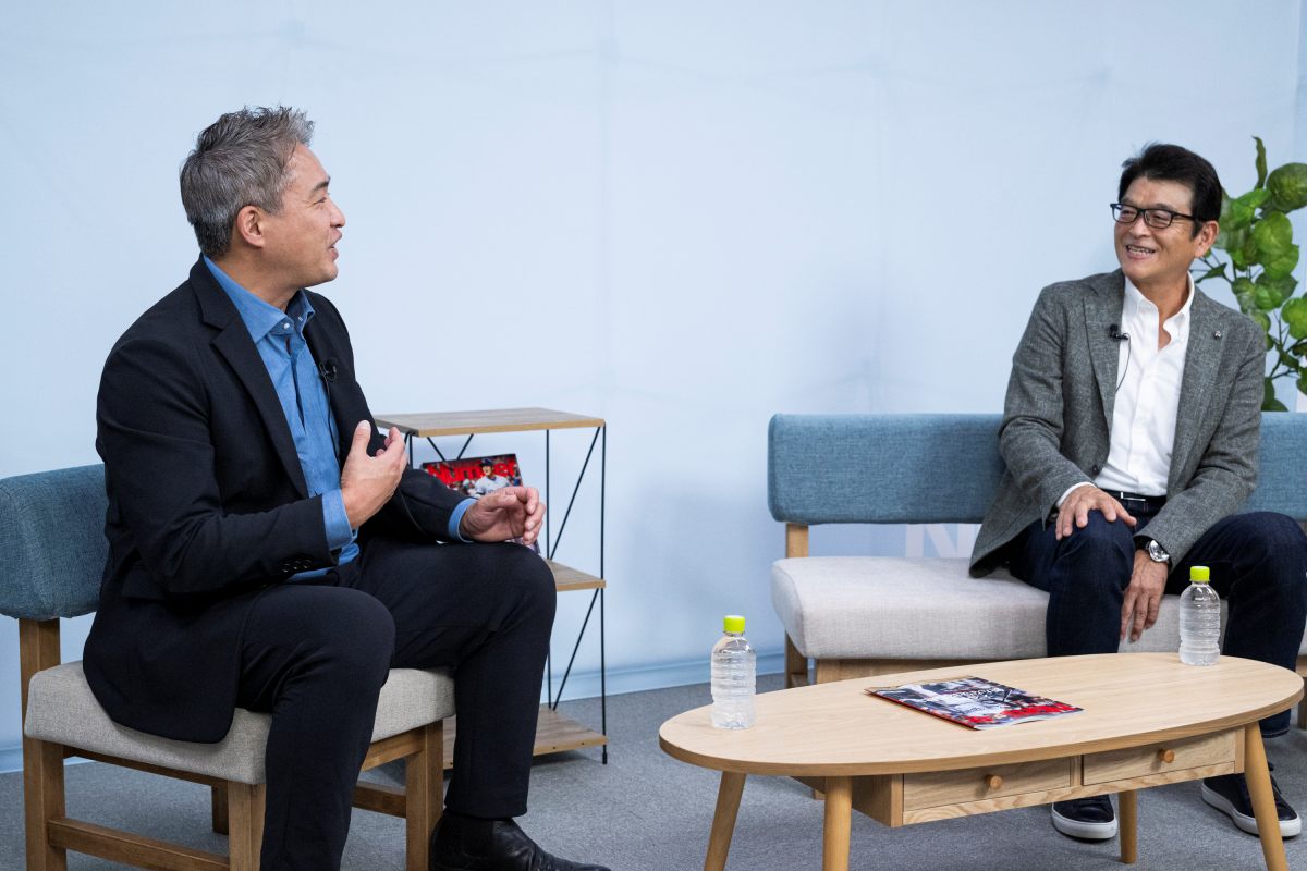 小早川さんと野村監督の不思議な縁に、五十嵐さんも興味津々　©️Tomosuke Imai