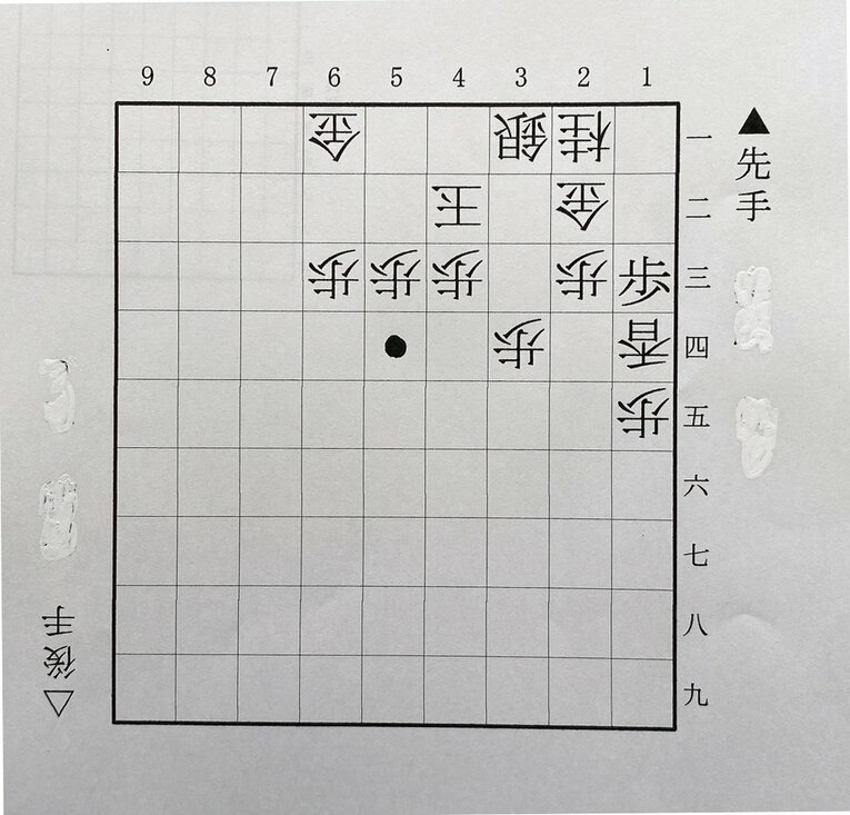 第1図は△2二金まで（下側の先手は永瀬、上側の後手は藤井）
