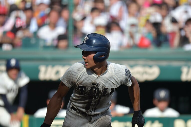2018年の夏の甲子園を盛り上げた大阪桐蔭高・藤原　©︎Hideki Sugiyama