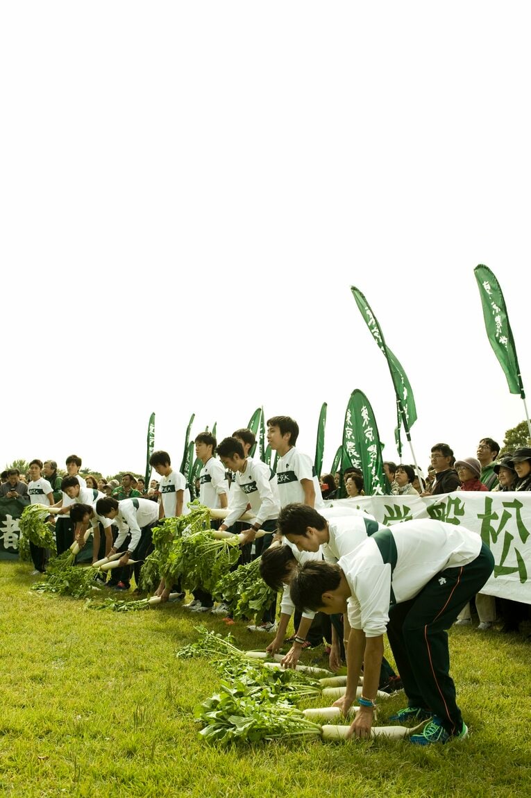 箱根駅伝の風物詩となっていた東農大の「大根踊り」　©Miki Fukano