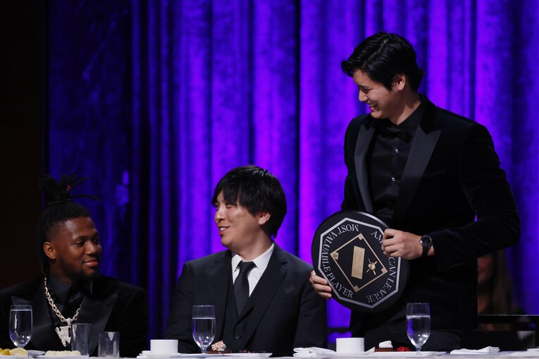 水原一平通訳も出席　©Getty Images