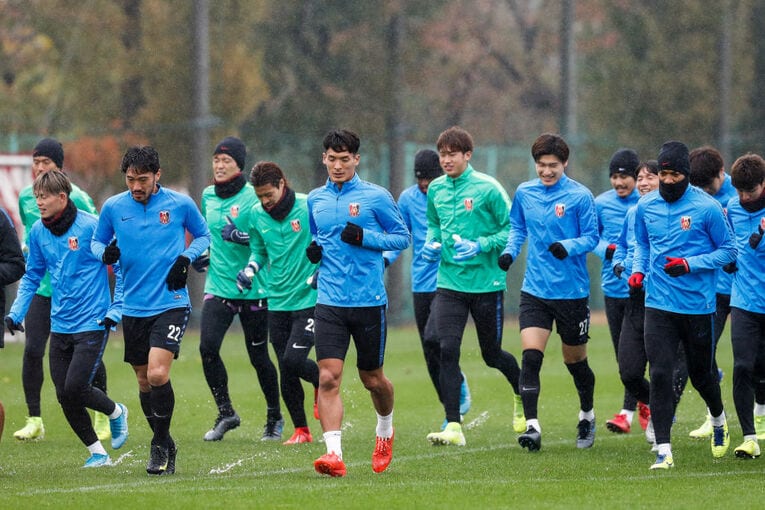 2019年ACL決勝前のトレーニング　©Getty Images