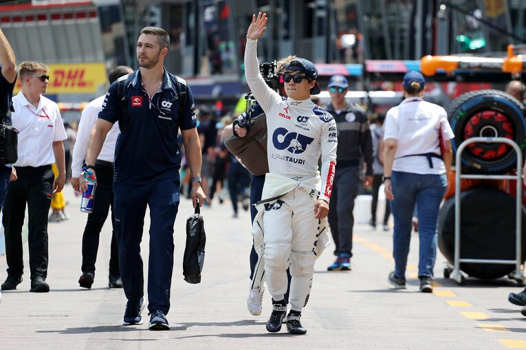 モナコGPの角田裕毅　©Getty Images / Red Bull Content Pool