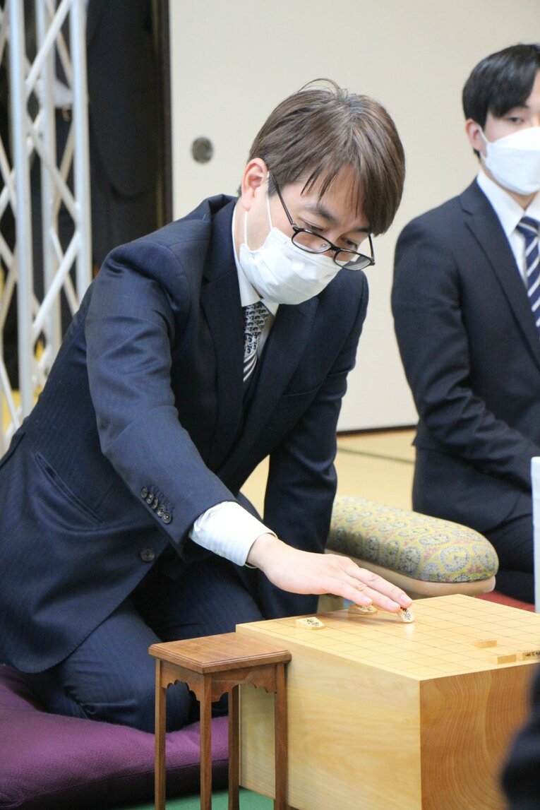 王将戦第3局の前日検分　©日本将棋連盟