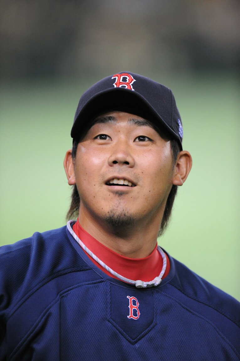 レッドソックス時代の松坂大輔（2008年）©︎Hideki Sugiyama