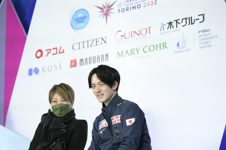 フリーの演技後　©Asami Enomoto