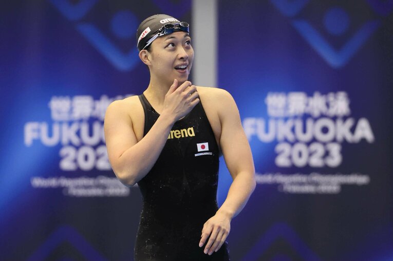 2023年世界選手権、予選で自己記録を更新し、決勝にも進出した鈴木　©JIJI PRESS