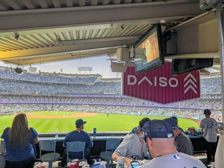 大谷の特大30号ホームラン着弾地点　©Aki