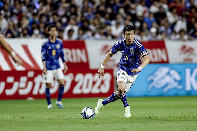 6月シリーズ、ペルー戦の遠藤　©Kiichi Matsumoto