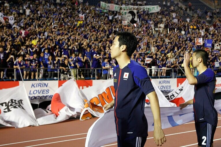 ニュージーランド戦後の吉田と徳永©Getty Images