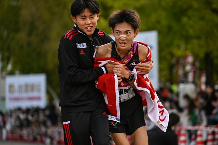 3位だった昨年10月の出雲駅伝ではアンカーを務めた　©Nanae Suzuki