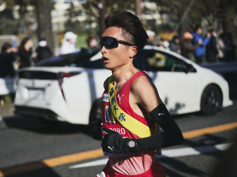 4年生になって10000mで大幅に自己記録を更新するなど成長を見せた城西大・平林樹。今大会では4人抜きの活躍　©Yuki Suenaga