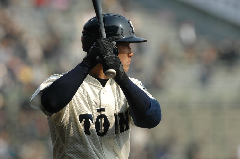 大阪桐蔭高時代の中田翔　©BUNGEISHUNJU